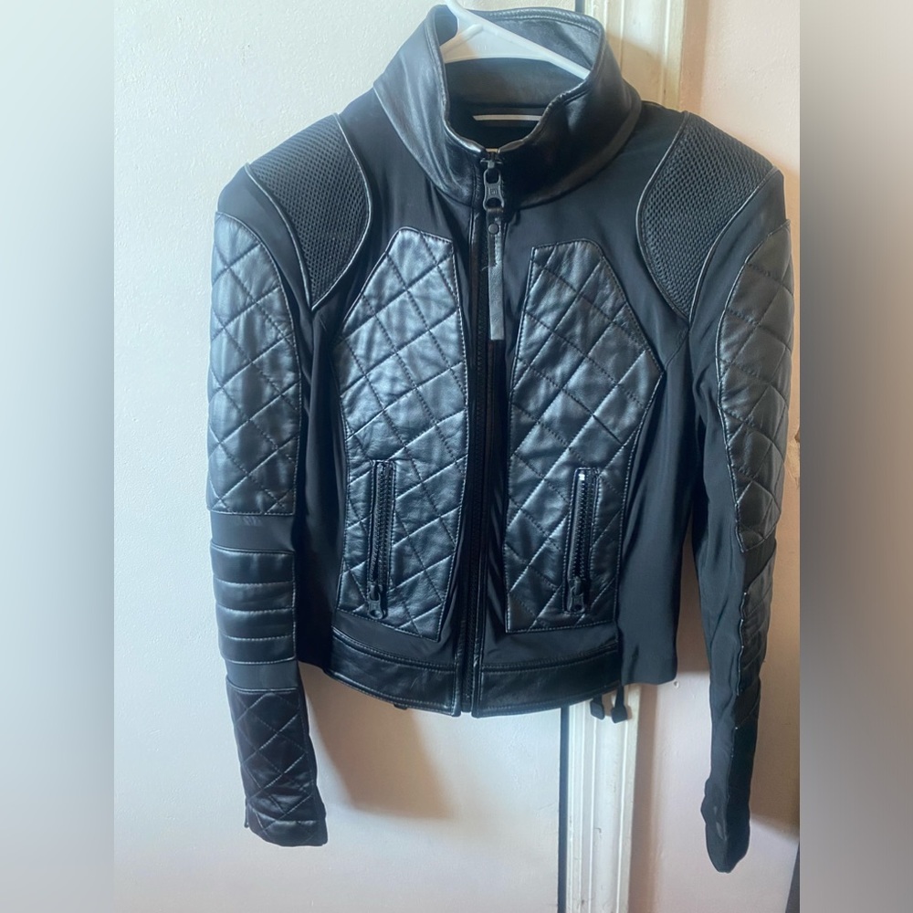 Blanc Noir Classic Moto Jacket (PURE LEATHER)